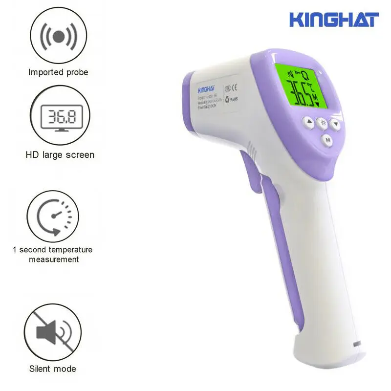 

Digital Infrared Thermometer For Baby Forehead Body Thermometer Gun Non-contact Muti-fuction Smart Thermometer Measuring Fever