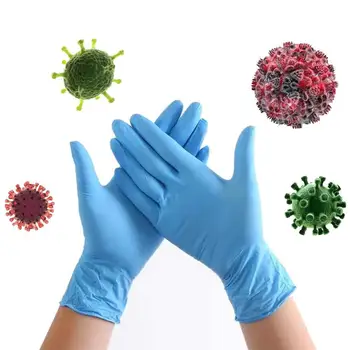 

100 PCS Disposable Kitchen hand latex medical gloves Dishwashing Gloves Rubber Garden Gloves Universal For Left and Right Hand