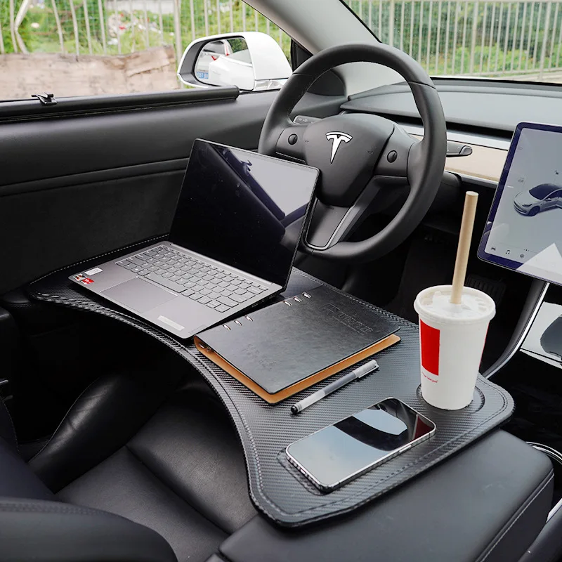 Für Tesla Modell 3 Y Auto Tisch Tablett Schreibtisch Auto Lenkrad Laptop  Fach Tragbare Auto Tisch Tablett Auto zubehör - AliExpress