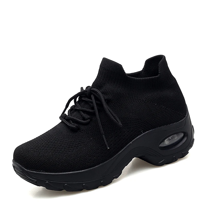 Tenis feminino теннисная обувь для женщин кроссовки tenis plataforma Air Cushion уличные спортивные кроссовки Женская обувь zapatillas mujer - Цвет: Черный