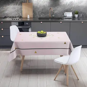 

PU Tablecloth Fabric Tablecloth Fabric Round Table Household European-style Tablecloth Waterproof, Oilproof and Anti-scald