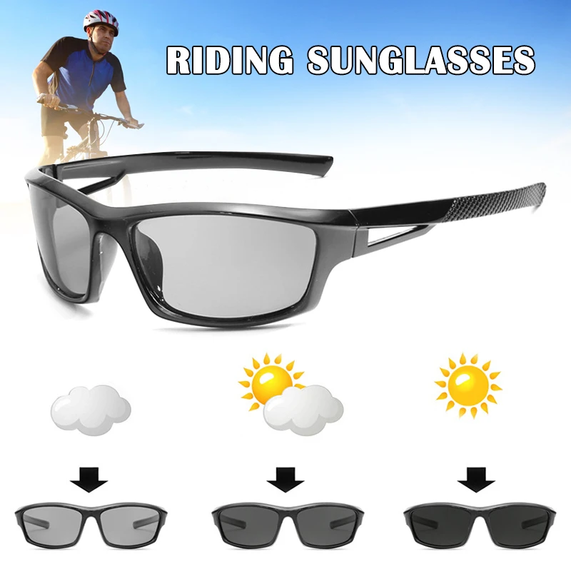 Фотохромные велосипедные очки, очки для шоссейного велосипеда, солнцезащитные очки для мужчин и женщин, очки для спорта на открытом воздухе, одежда для глаз, SEC88