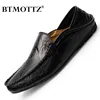 Men Shoes Casual Genuine Leather Mens Loafers Moccasins Designer Slip on Boat Shoes High Quality Chaussure Homme Plus Size 38-46