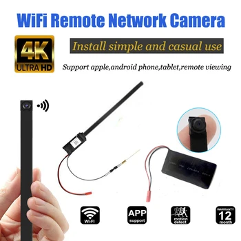 

Full HD 4K DIY Portable WiFi IP Mini Camera P2P Wireless Mini Camcorder Video Audio Recorder Support Remote View TF Card Battery