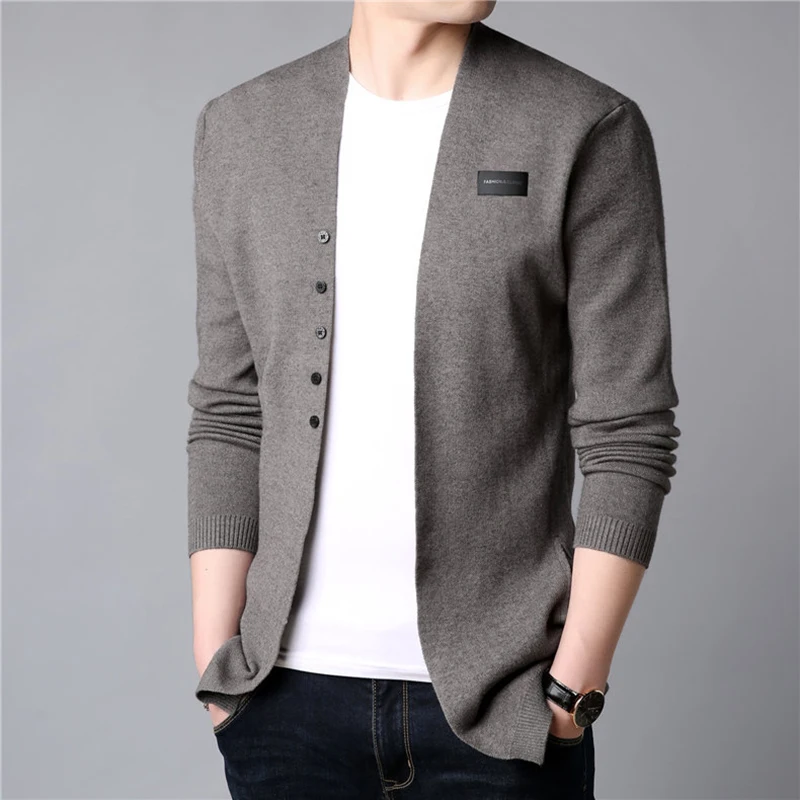 Sweater Cardigan Men Casual Knitted Cotton Wool Sweater Men Clothes 2019 Autumn Winter New Business Mens Woolen Jackets Coats Sweater Cardigan Men Casual Knitted Cotton Wool Sweater Men Clothes 2019 Autumn Winter New Business Mens Woolen Jackets Coats