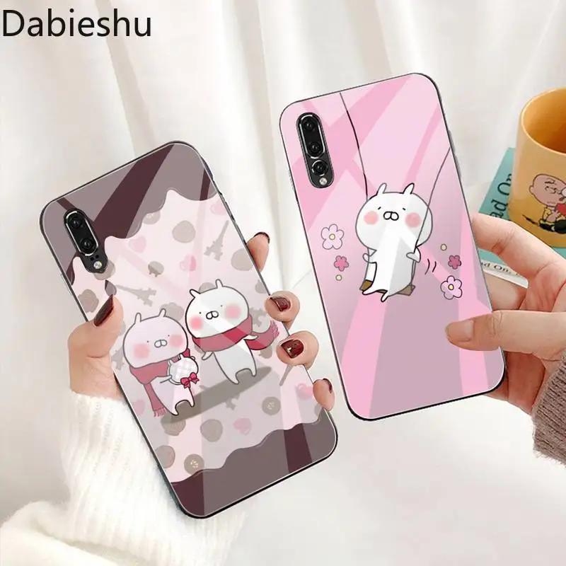 Роскошный чехол для телефона Dabieshu с милым мультяшным ушамару Сакуру закаленное