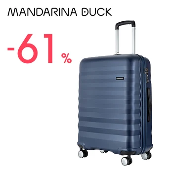 Mandarina Duck Carry On Luggage 20 24 Inch 4-Wheel Spinner Lightweight Hardshell PC Suitcase with TSA Lock for Travel Business 1