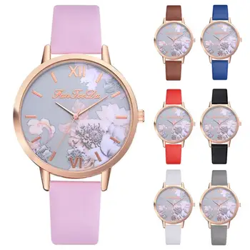 

Casual Women PU Watches Quartz Wristwatch Female Clock Leather Fashion Ladies Wrist Watches reloj mujer relogio feminino