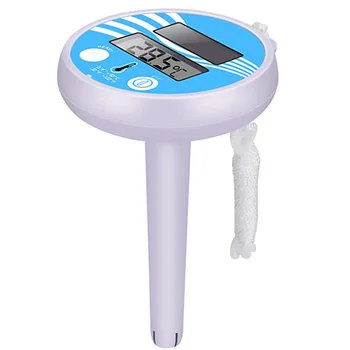 

Solar Powered Swimming Pool Thermometer Digital Pool Floating Shatter Resistant FPing