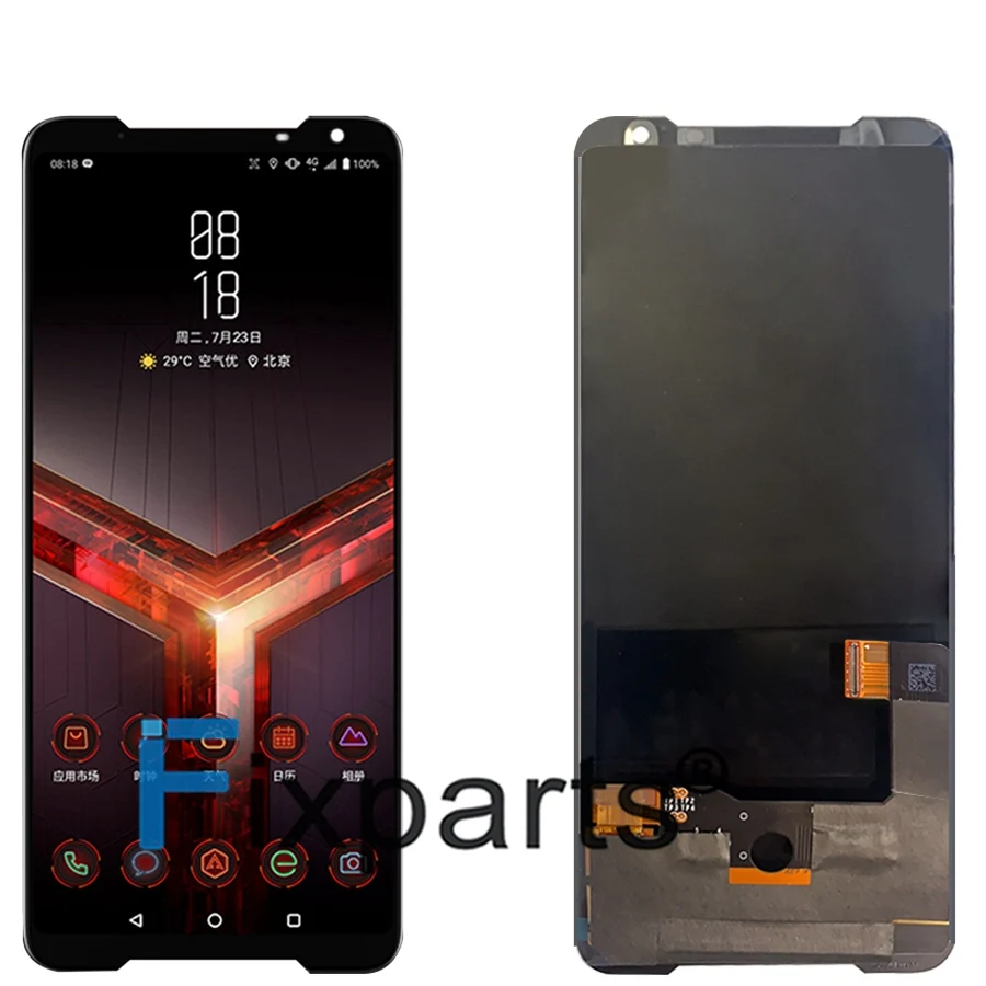 Для ASUS ROG Phone II Phone2 PhoneII ZS660KL ЖК-дисплей кодирующий преобразователь сенсорного экрана в сборе Замена для ASUS ZS660KL ЖК-экран