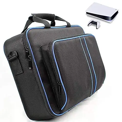 Storage Bag for PS5 Nylon Carry Case Travel Bag Compatible for Playstation  5 & for PS5 Digital Edition for Dualsense Controller