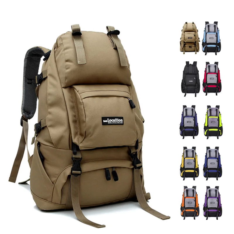 

Nylon Waterproof Unisex Men Backpack Travel Pack Sport Bag Pack Outdoor Mountaineering Hiking Climbing Camping Backpack for Male