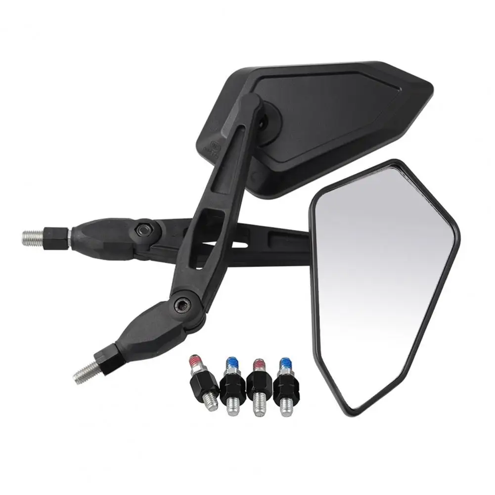 1Pair Rear View Mirrors Universal High Strength Plastic Auxiliary Side Mirrors for Motorcycle