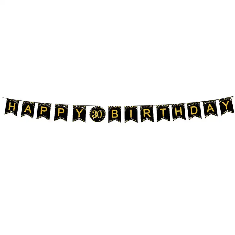 18/21/30/40/50/60th Happy Birhtday столовая посуда наборы латексный воздушный шар "Конфетти" тарелки чашки Салфетка скатерть поставки декор - Цвет: 30
