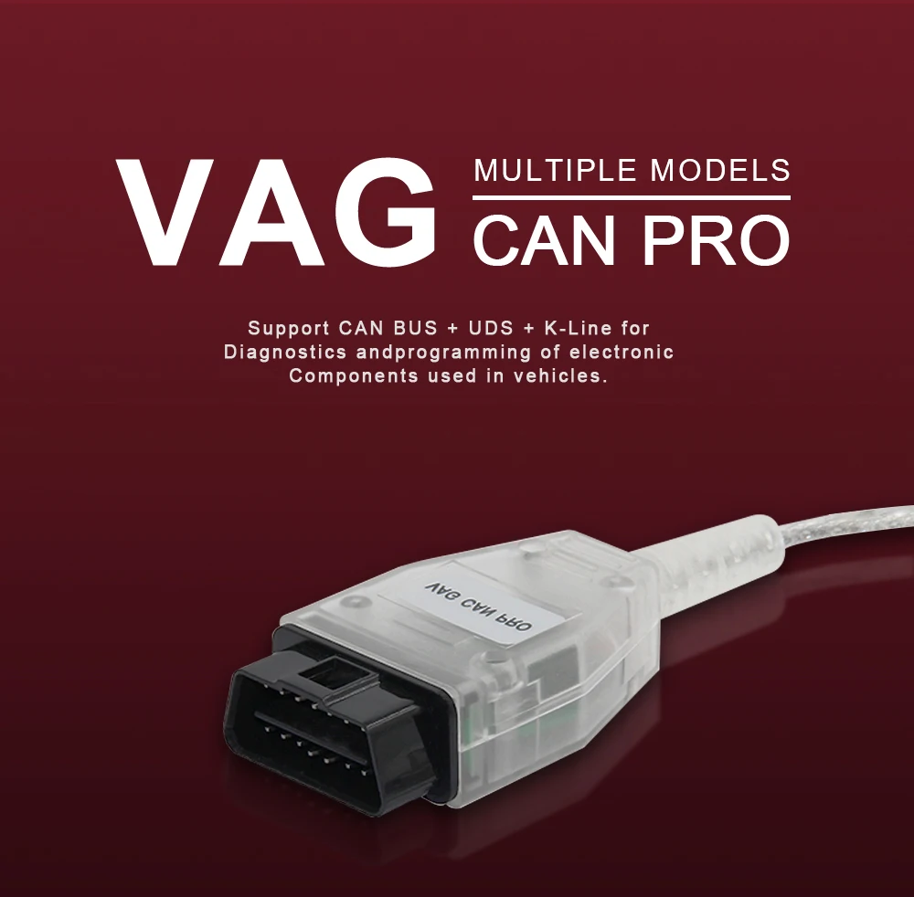 VAG CAN PRO 5,51 CAN BUS+ UDS+ K-line VCP сканер VAG PRO CAN BUS OBD2 Диагностический кабель VAG CAN PRO UDS VAG K-line с ключом