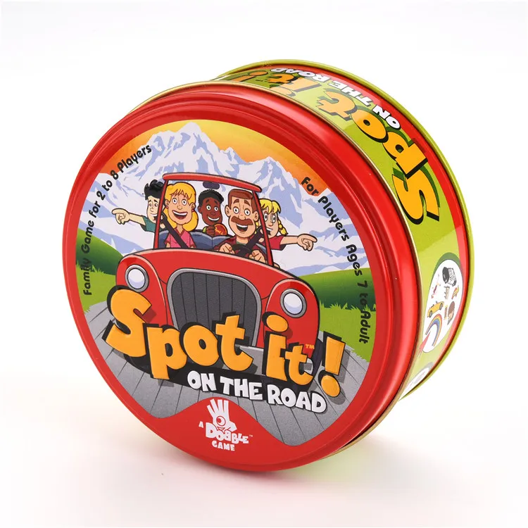 Хэллоуин Dobbles Spot Cards It Hip 17 английская версия на дороге настольная игра высокое качество оригинальное издание животные металлическая жестяная коробка