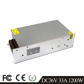 

1200W 36V 33A Small Volume Single Output Switching Power Supply 110v 220V AC DC36V for LED Strip Light CNC 3D Printer Stepper