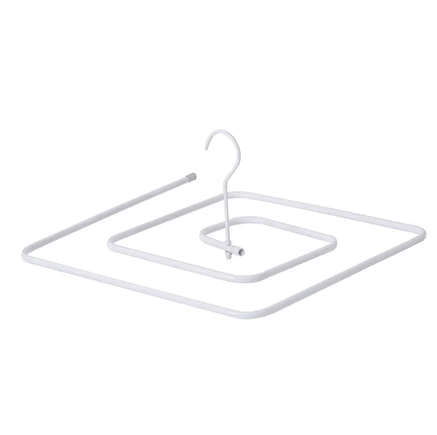 Plastic square Спиральная вешалка многофункциональная круглая крышка листы вращающийся креативный балкон сушильная стойка - Цвет: Plastic square