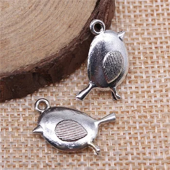 

Wecharms 40pcs 20x13mm Charms Bird Antique Silver Color Metal Alloy Jewelry DIY Accessories