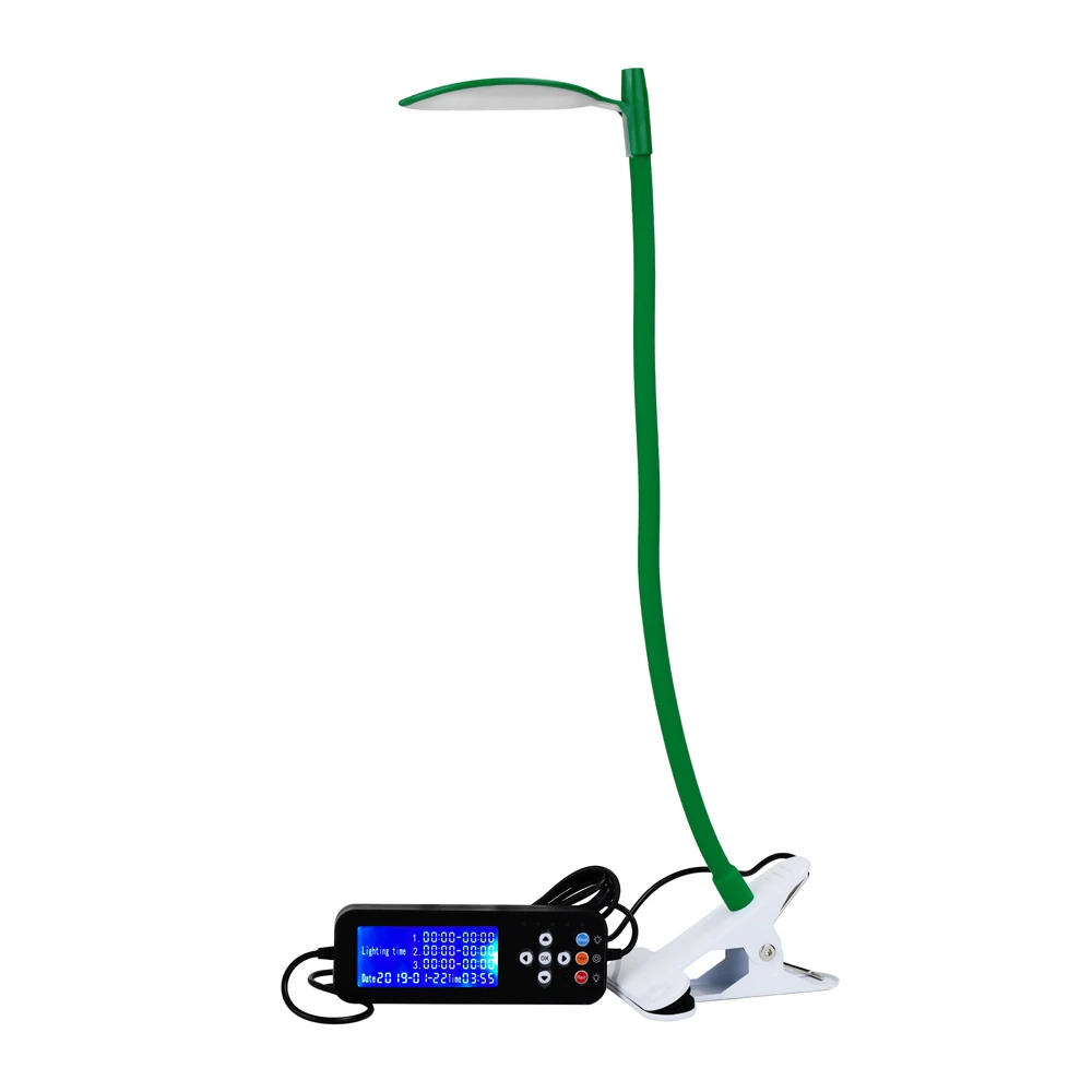 LED Grow Lights for Indoor Greenhouse Plants Grow Light with Stand and Desk Clip Timer