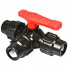 PE Three-way Fast Connection Pipe Valve Plastic Valve T-type Valve Internal Diameter 20/25/32/40/50/63mm ► Photo 1/4