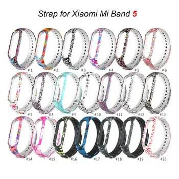 

Silicone Wrist Strap For Xiaomi Mi Band 5 Wrist Strap Replacement soft Strap for mi bend5 Bracelet on Xiaomi miband 5 Wristband