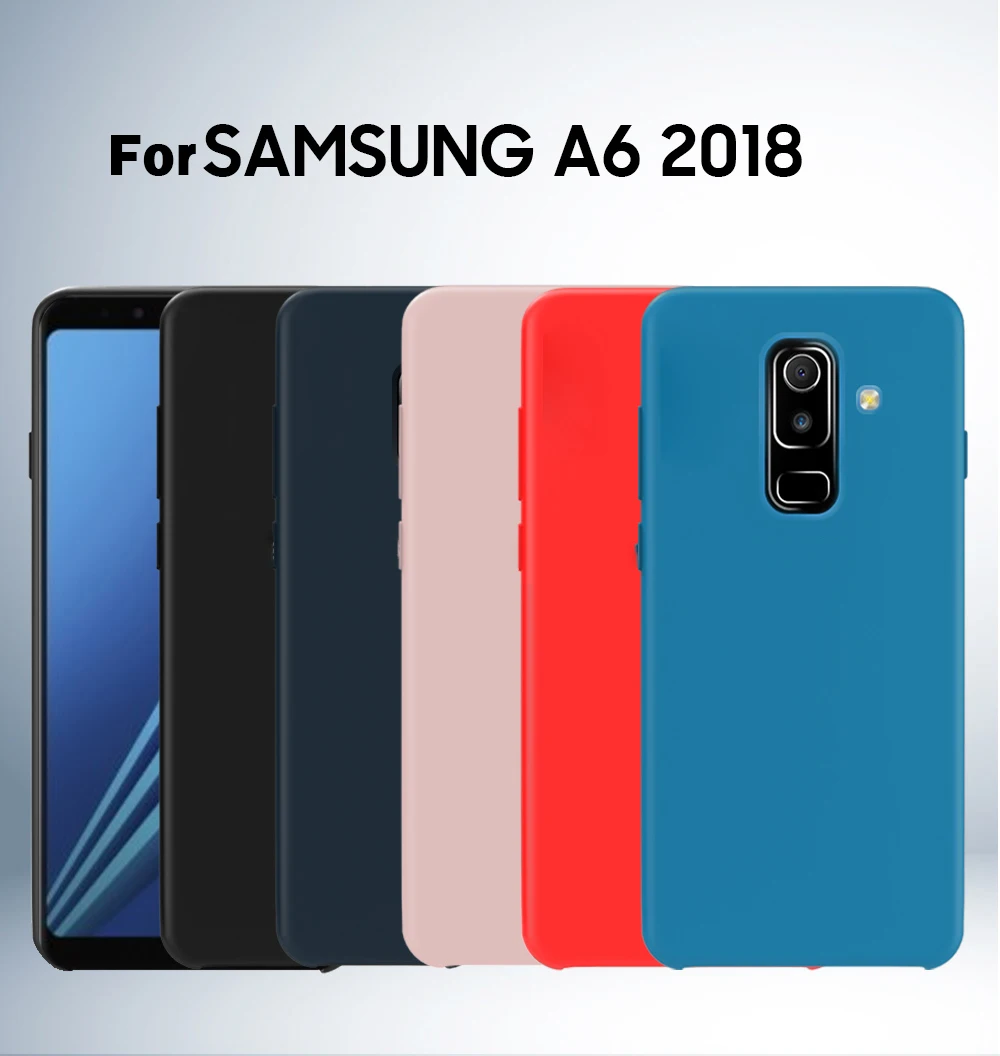 Для samsung A8 чехол жидкий силиконовый мягкий защитный чехол для samsung Galaxy A9 A8 A7 Plus чехол A70 A50 чехол