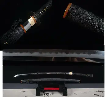 

FOLDED FEATHER PATTERN CLAY TEMPERED GRINDING JAPANESE SAMURAI SWORD KATANA