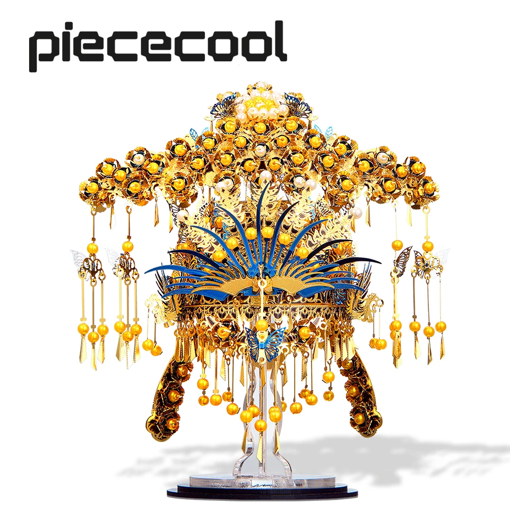 Металлический 3D-пазл Piececool диадема модель Феникса строительные наборы
