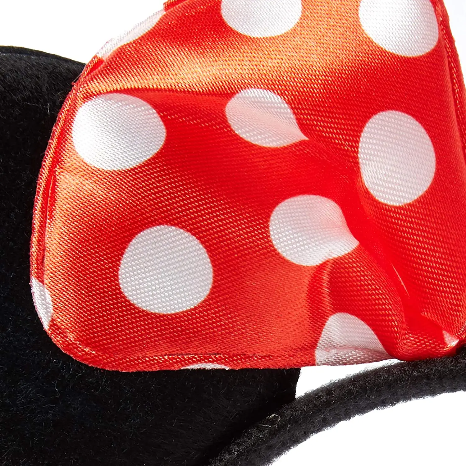 Party Toys 12pcs Minnie Mouse Ears Solid Black Pink Bow Headband Set Costume Deluxe Fabric Mickey Mouse Ears Headband for Party Favor Gifts