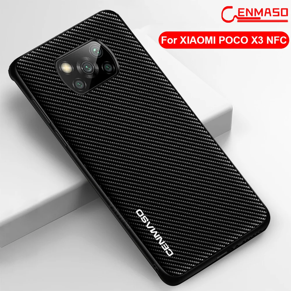 Чехол для POCO X3 Xiaomi NFC M3 Pro Оригинальный чехол из углеродного волокна Pocophone Funda |