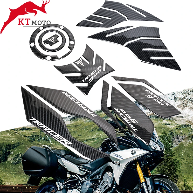 3d трассировщик для мотоцикла Yamaha 900 GT 900GT 2018 2020 углеродное волокно коврик