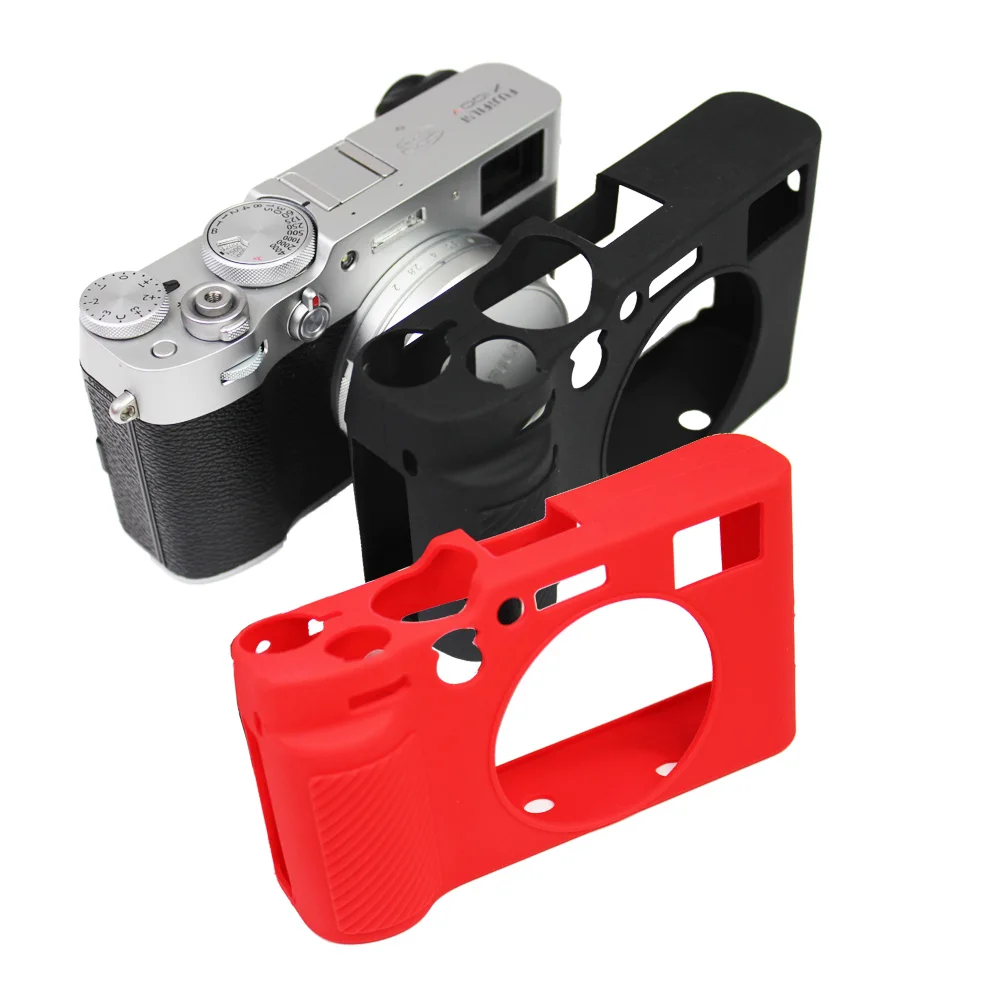 Bolsa de Silicone para Câmera Fujifilm Bolsa de Borracha Macia para Proteção do Corpo Mais Vidro Temperado para Tela de Fujifilm Fuji X100v X100v - Image 4