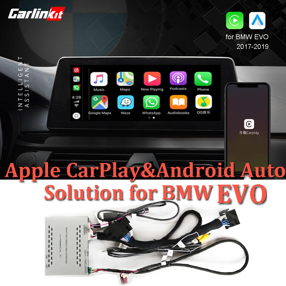 Carlinkit Модуль интерфейса камеры заднего хода для BMW с системой EVO зеркалом Carplay |