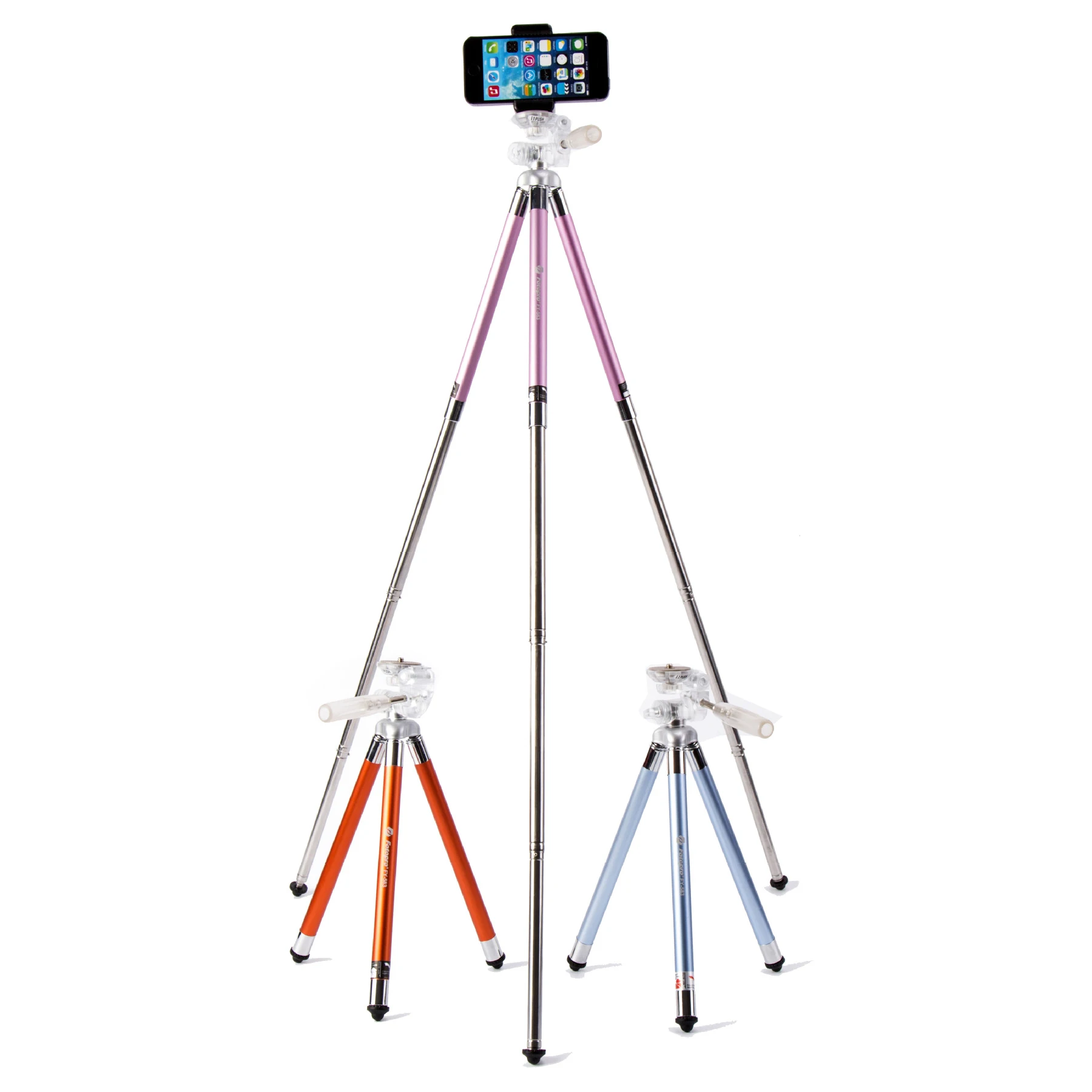 Colorful Professional Tirpod for Phone Camera Fashionable Aluminum Foldable Mini Tripod for Canon Nikon Bluetooth Remote Control