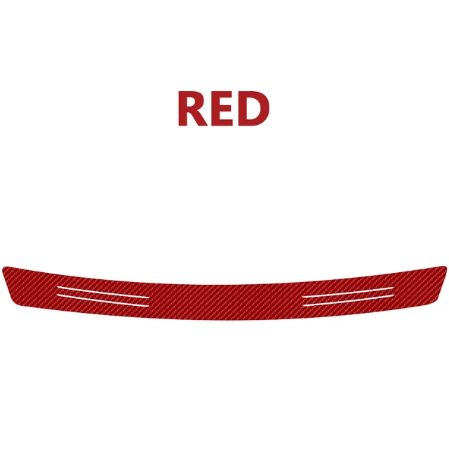 1Pcs 3D Carbon Fiber Trunk Anti-friction Stickers For Alfa Romeo 159 147 156 Giulietta Mito 166 Giulia GT Tonale Car Accessories Red
