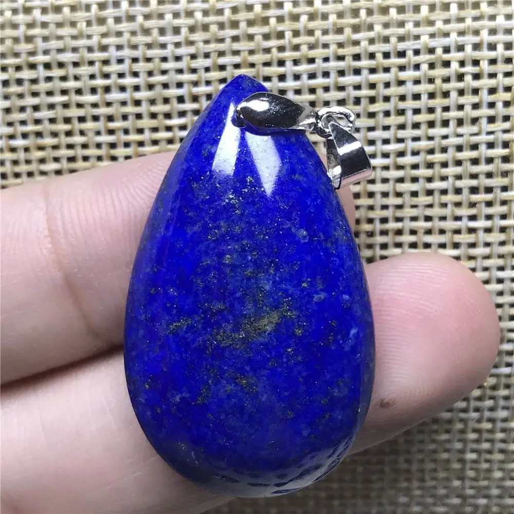 

Natural Lapis Lazuli Pendant For Woman Men Water Drop Royal Blue Stone 34x21x7mm Beads Healing Necklace Pendant Jewelry AAAAA