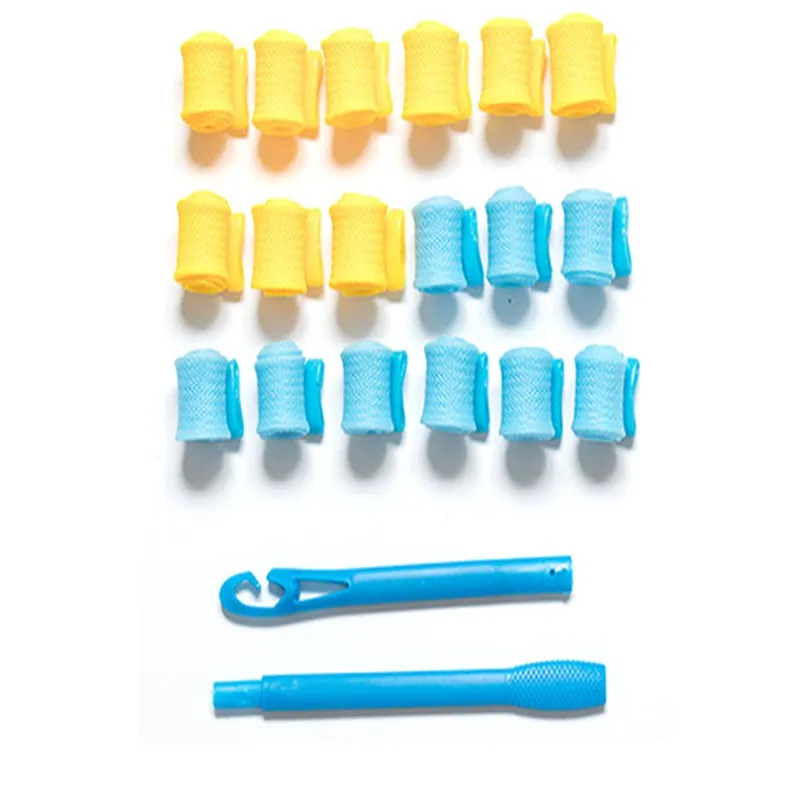 

18pcs/Set Hair Curlers Rollers Manual DIY Hair Curlers Spiral Circle Curling Wand Women Safety Hair Styling Tool