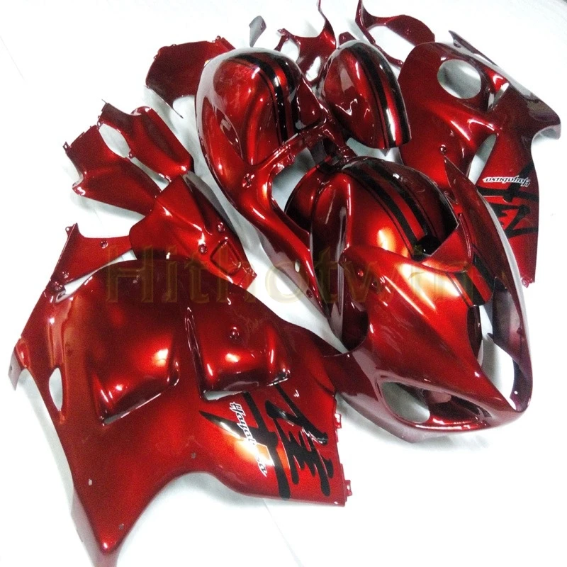 Пользовательский капот мотоцикла для GSX-R1300 1997-2007 ABS пластик обтекатель инъекции формы красный - Цвет: A