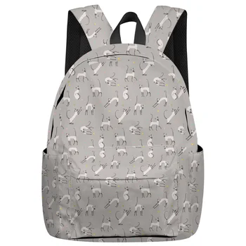 

Cartoon Cat Animal Backpack College Students Laptop Backpack Book Bag Casual School Bag