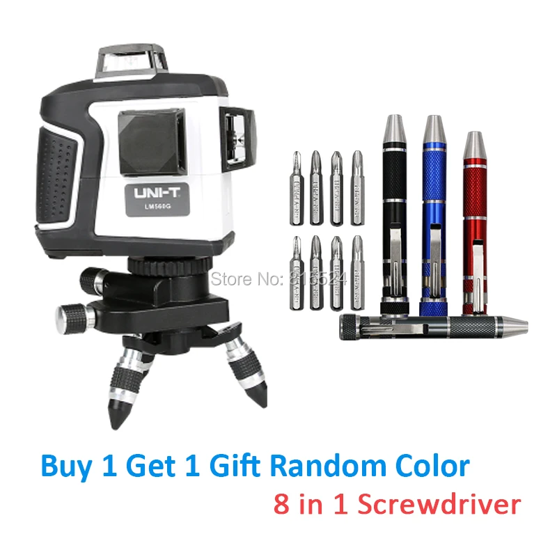 Лазерный уровень LM560G 3D 12 линий самонивелирующийся 360 градусов горизонтальный и
