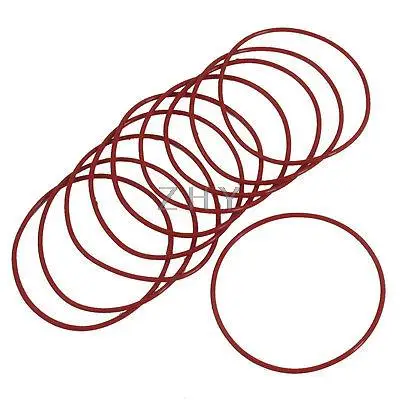 

10 Pcs 70mmx2mm 70x2mm Mechanical Rubber O Ring Oil Seal Gaskets Red