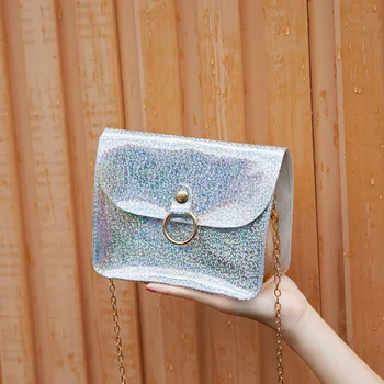 

2020 New Fashion Small Bag New Fashion Korean Style Messenger Single Shoulder Bag Chain Small Square Bag Coin Purses Tote Bag PU