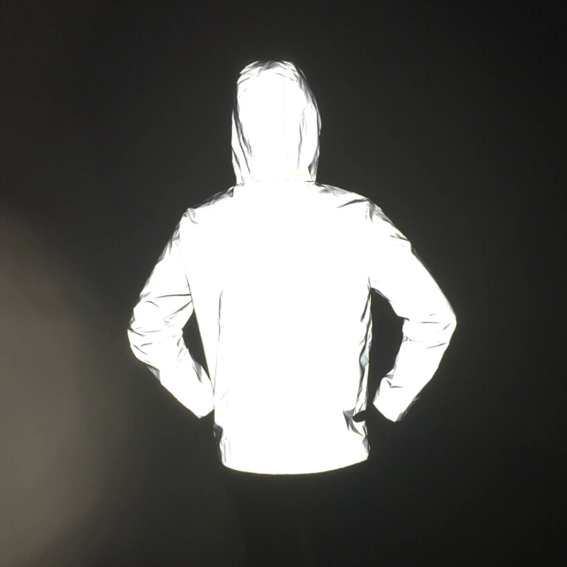 Мужская Осенняя Светоотражающая куртка ветровка Женская Повседневная и пальто в