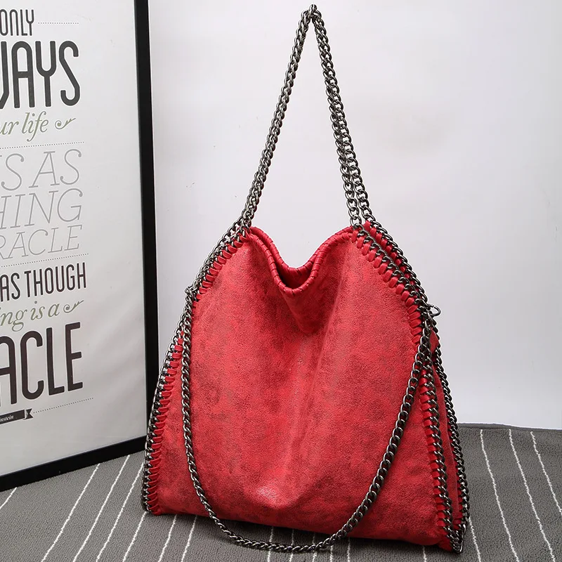 2021 FIRMRANCH New Frosted Material Handbag Chain Woven Foldable Fashion Shoulder Women Multi-Funcation Bag Steady Quality Big 