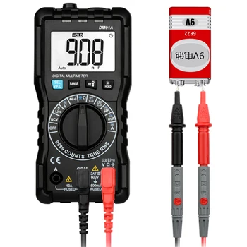 

Mini Digital Multimeter Counts Test Tool 9999 Counts Multi Meter Automatic Shutdown AC Direct Current DM91A TP899