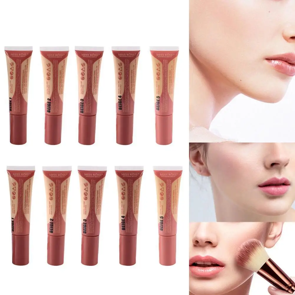 

2020 new makeup base foundation cream 40g dark 10 colors BB lasting long cream concealer waterproof D8Q4