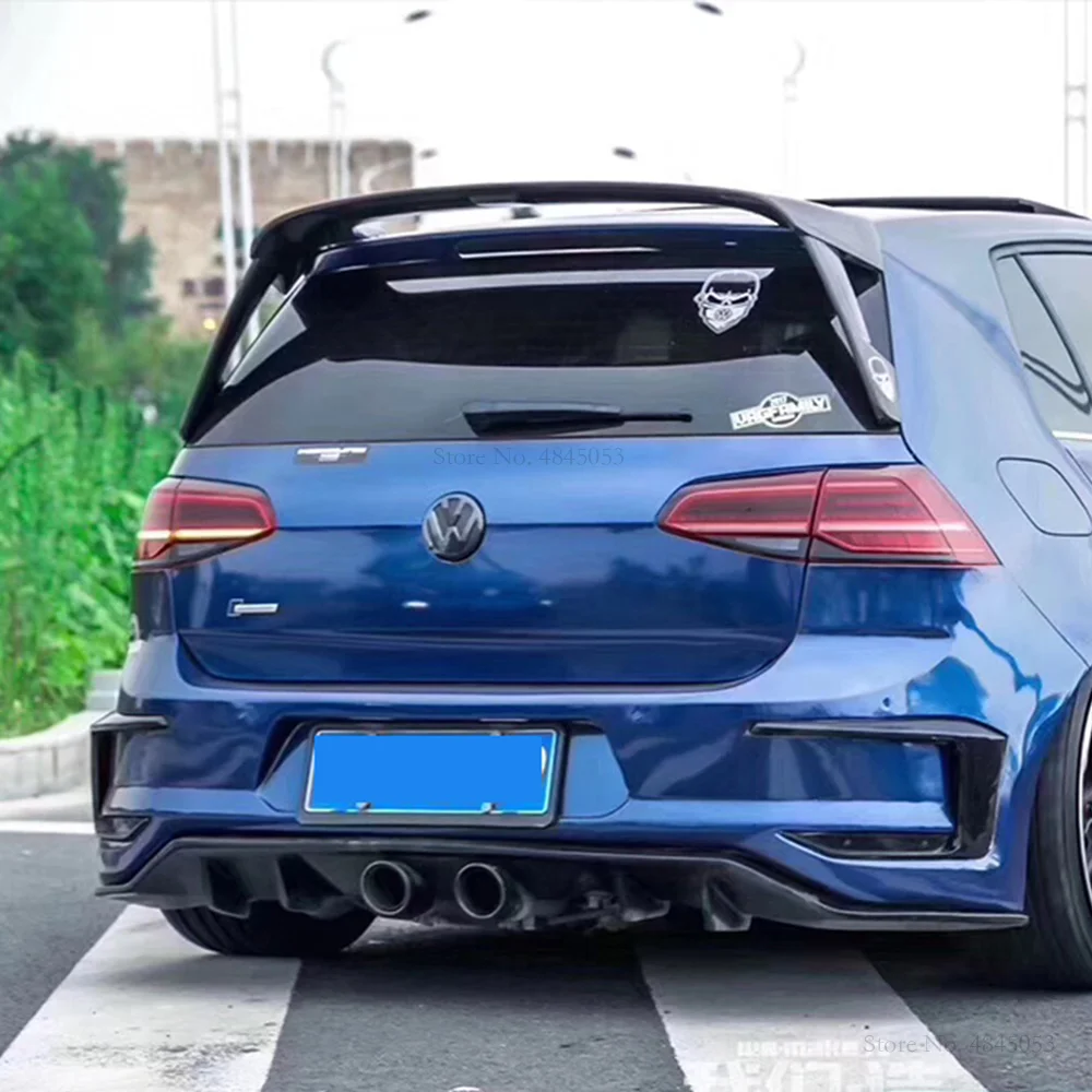 Для Volkswagen Golf 7,5 черный спойлер из углеродного волокна Автомобильный багажник спойлер для VW Golf 7 MK7 Гольф