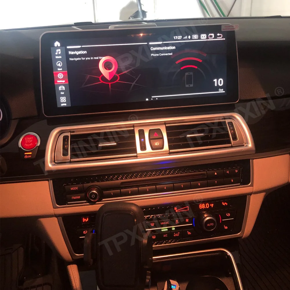 Radio con GPS para coche, reproductor Multimedia con Android 10, pantalla táctil de 12,3 pulgadas, Dvd, 4G, BT, para BMW serie 5, F10, F11, 2010 +