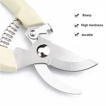 

Stainless Steel Beige Handmade Garden Scissors Pruning Shears Practical Sturdy Tool Tree Sharp Yardman Gardening Scissors